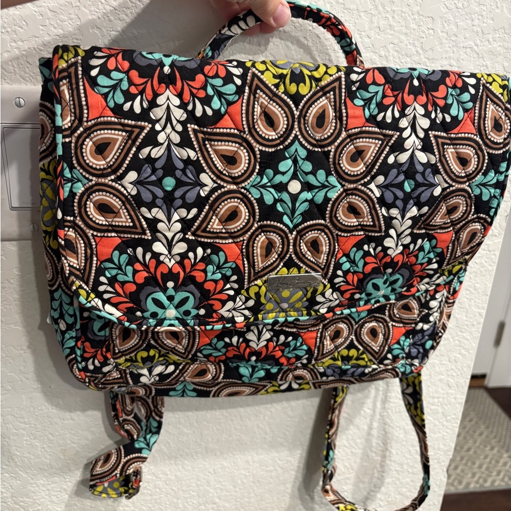 NWT Vera Bradley Multicolor Floral convertible Backpack